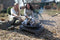 Esschert Firebowl On Square Granito Base